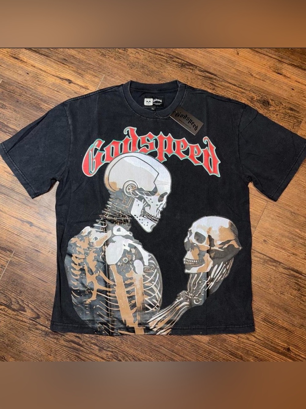 Godspeed "Out Of Many, ONE" Skeleton Graphic Vintage Wash Tee (Limited Edition)